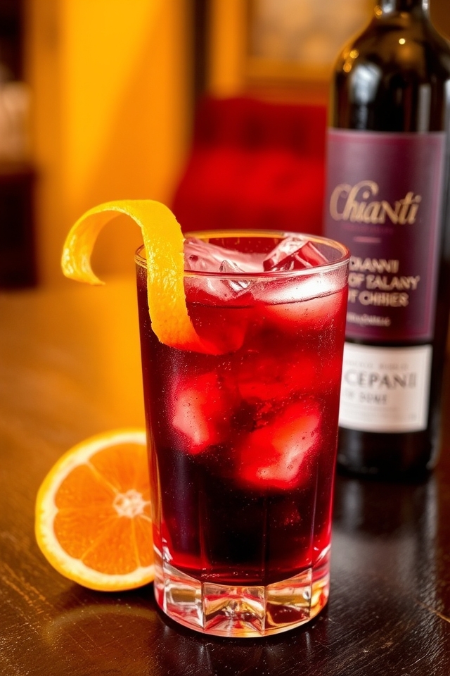 chianti infused classic cocktail