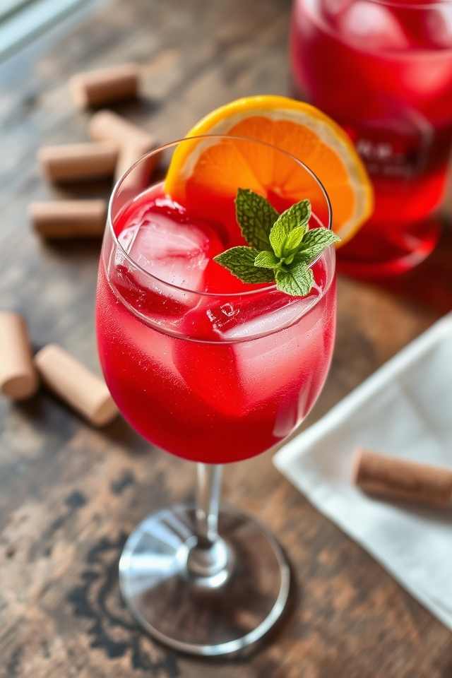 chianti infused refreshing cocktail