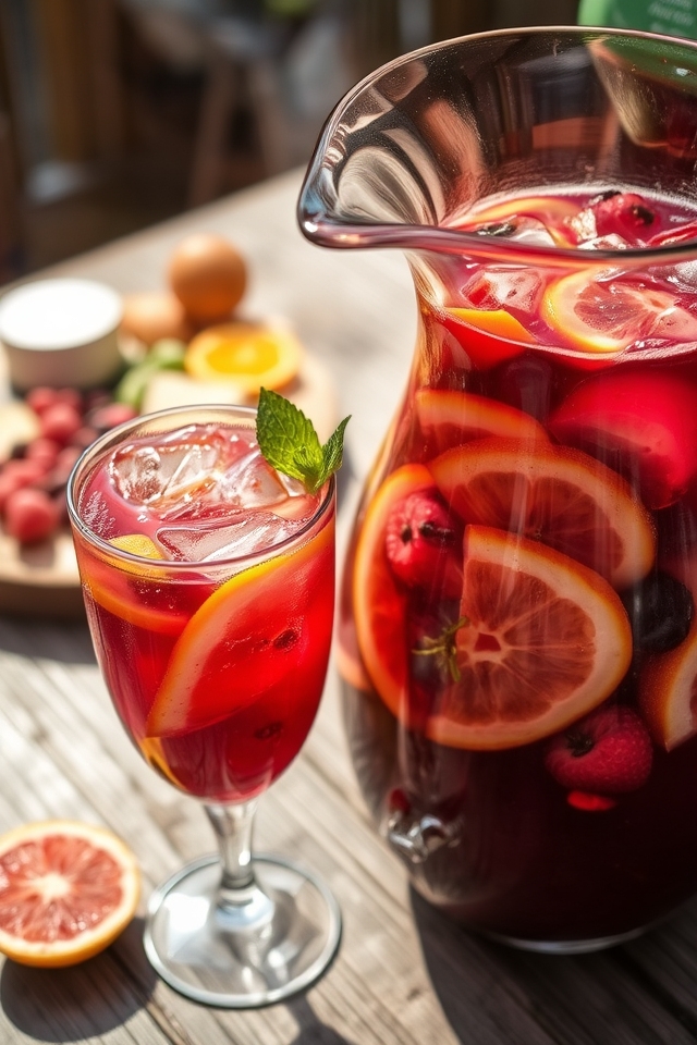 chianti wine with fruits