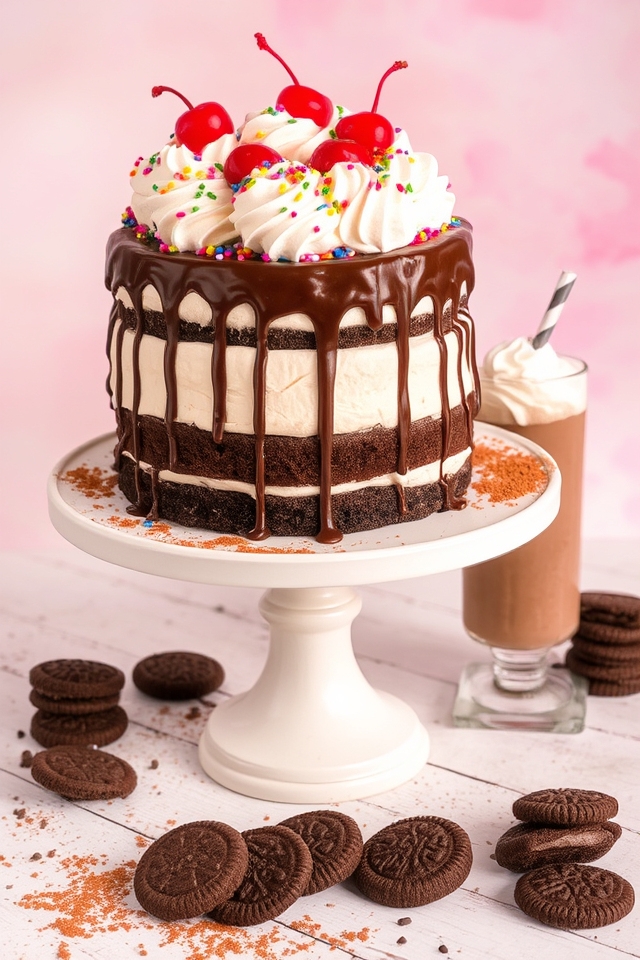 chocolate cake milkshake delight