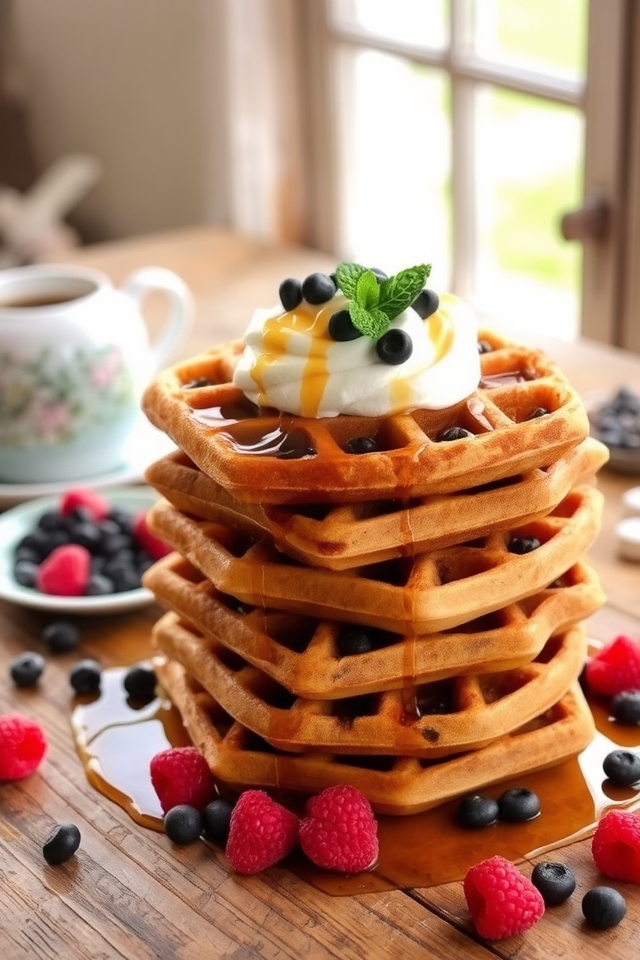 chocolate chip waffle delight