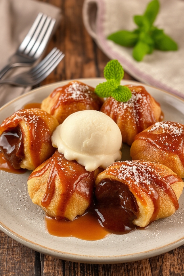 chocolate filled dumpling delight