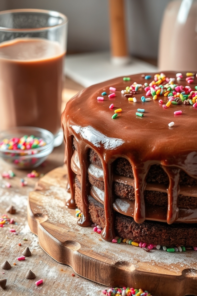 chocolate milk cake delight