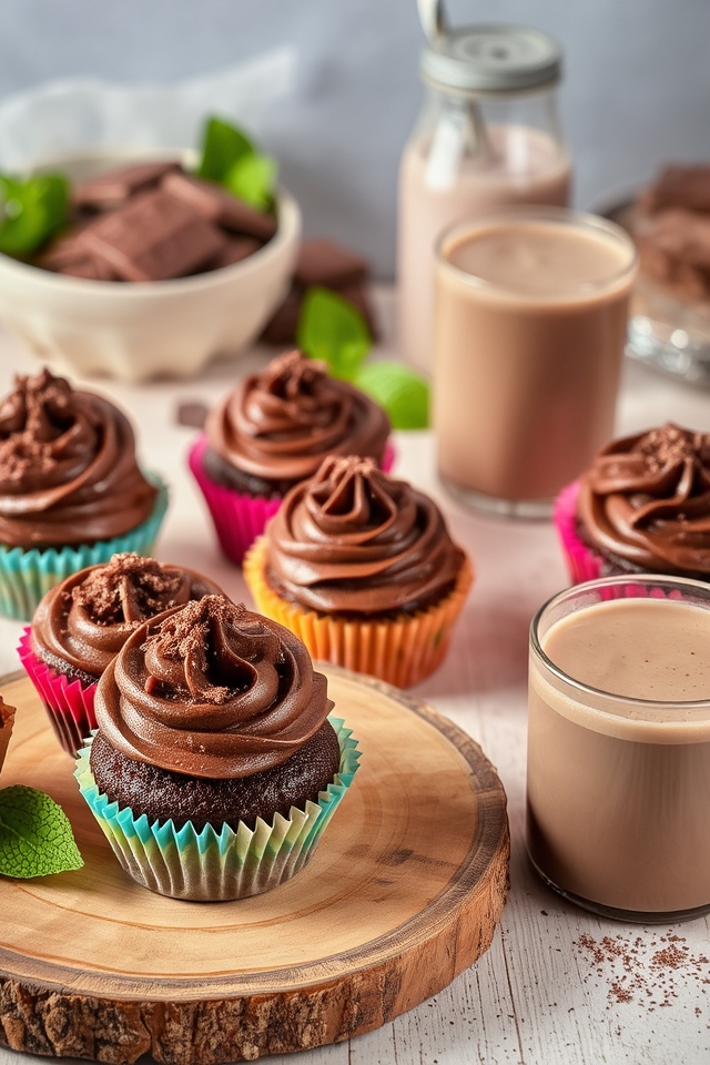 chocolate milk cupcake delight