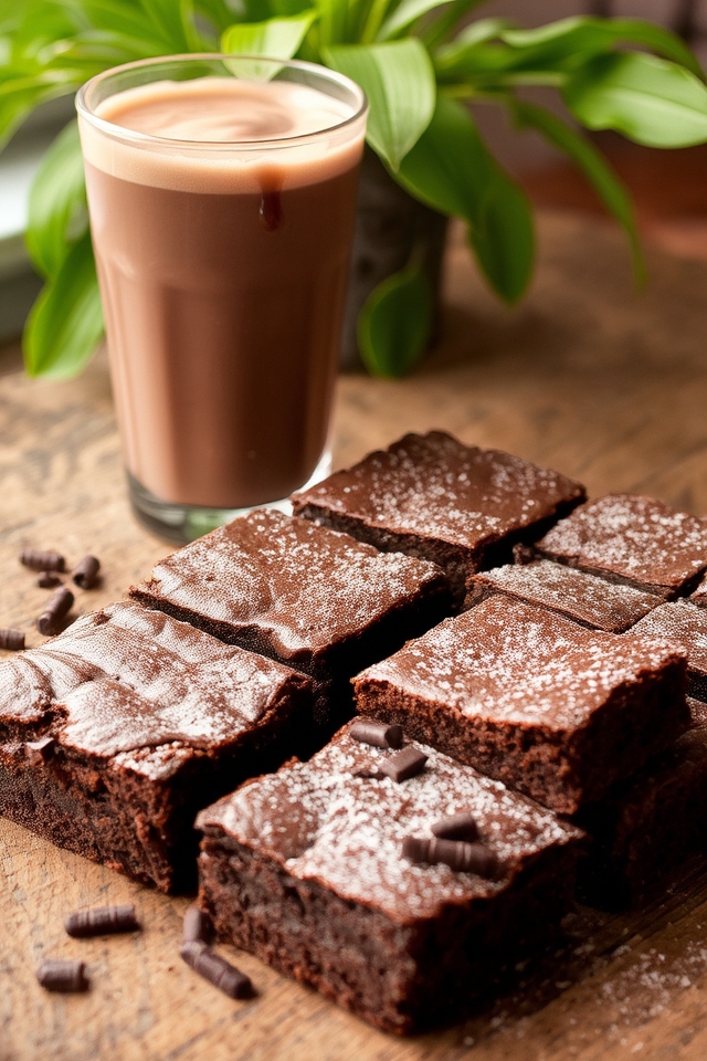 chocolate milk infused brownies