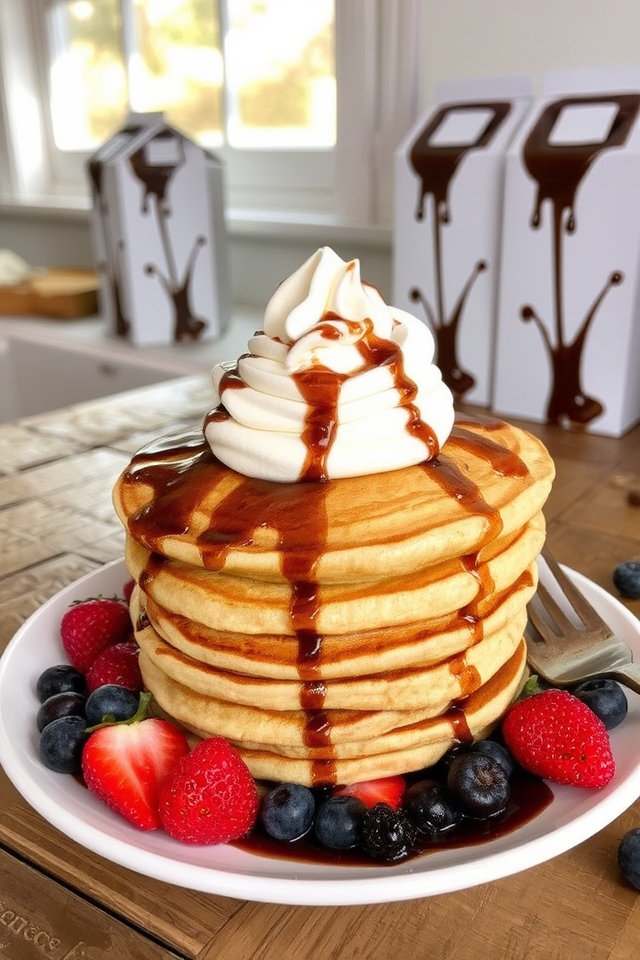 chocolate milk pancake delight