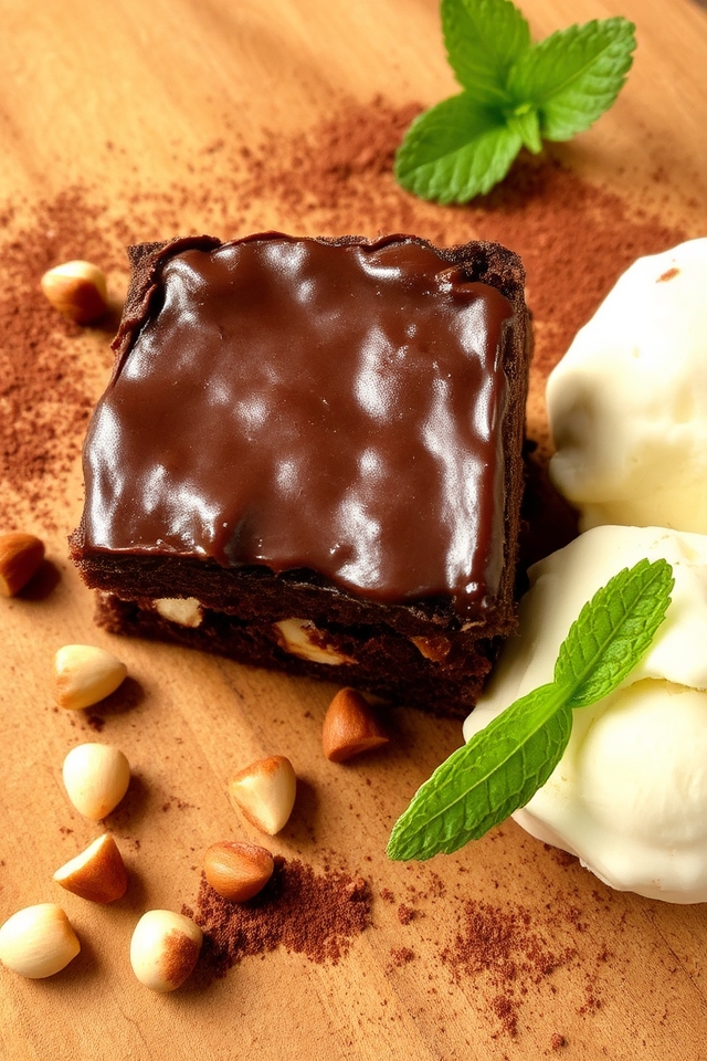 chocolate nut brownie indulgence