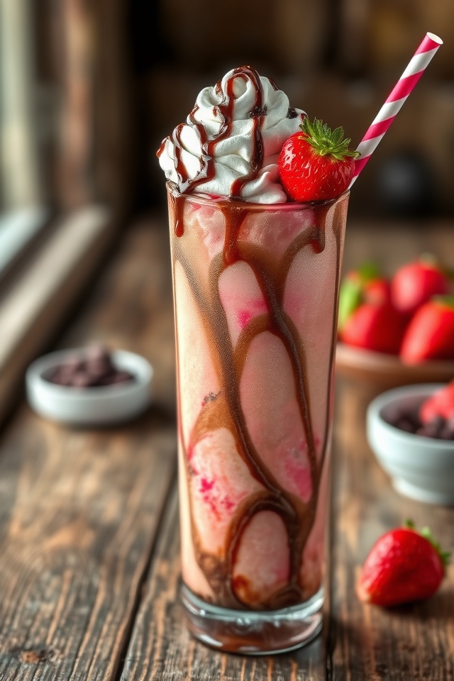 chocolate strawberry swirl delight