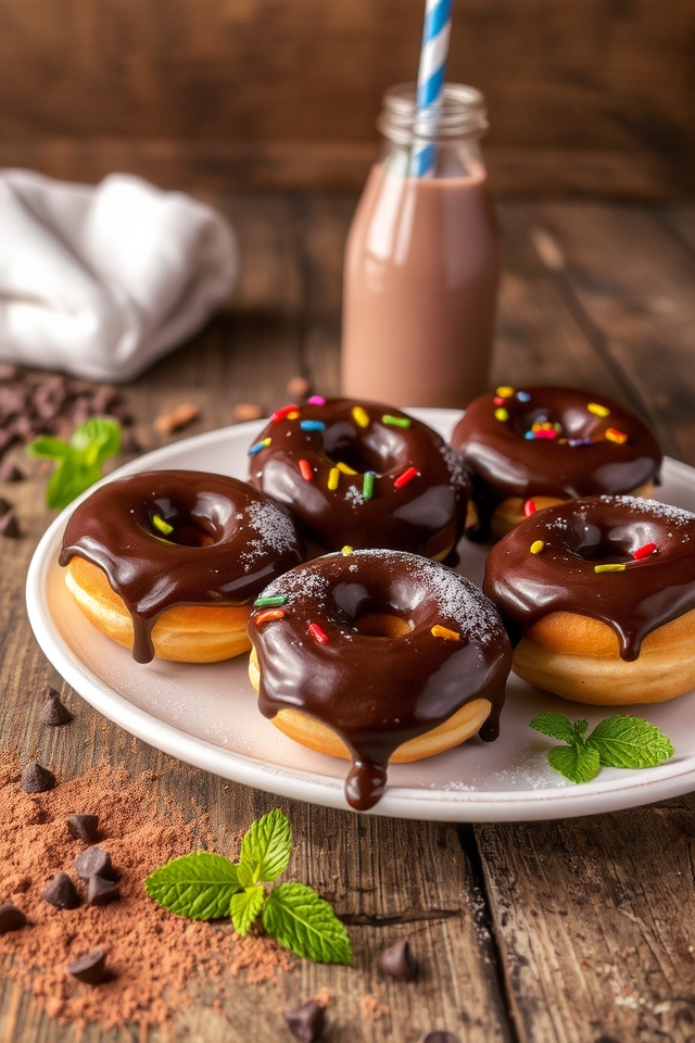 chocolatey baked donut delight