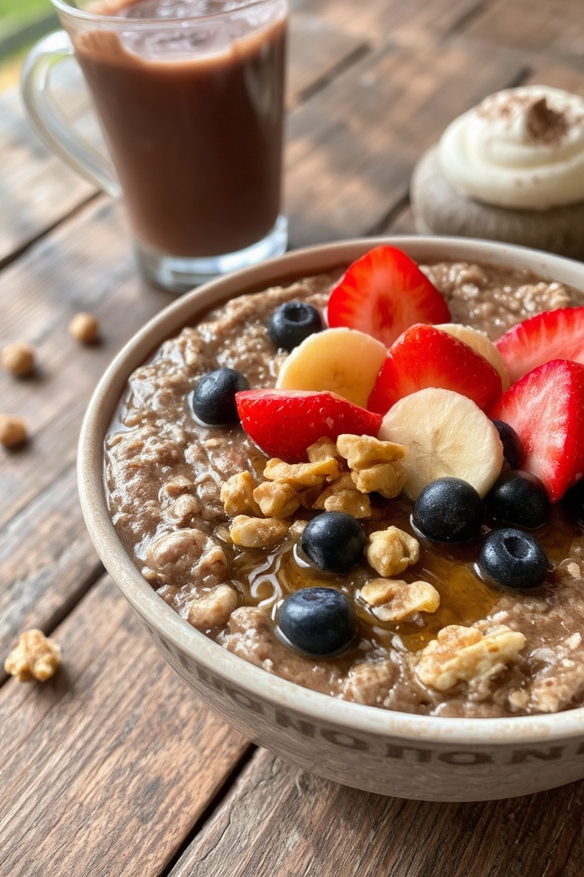 chocolatey oatmeal breakfast delight