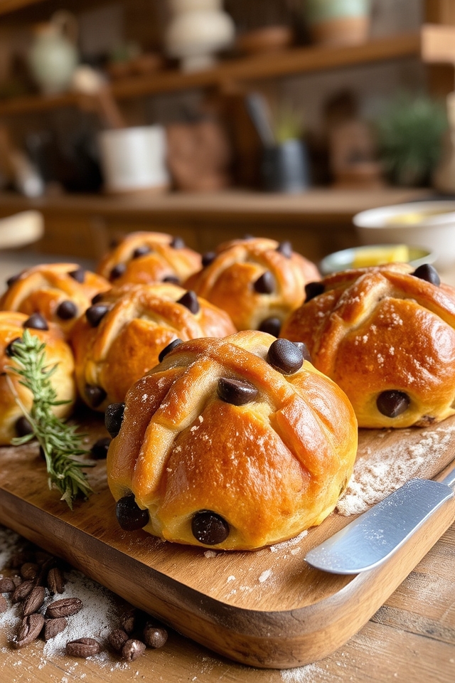chocolatey spiced breakfast buns