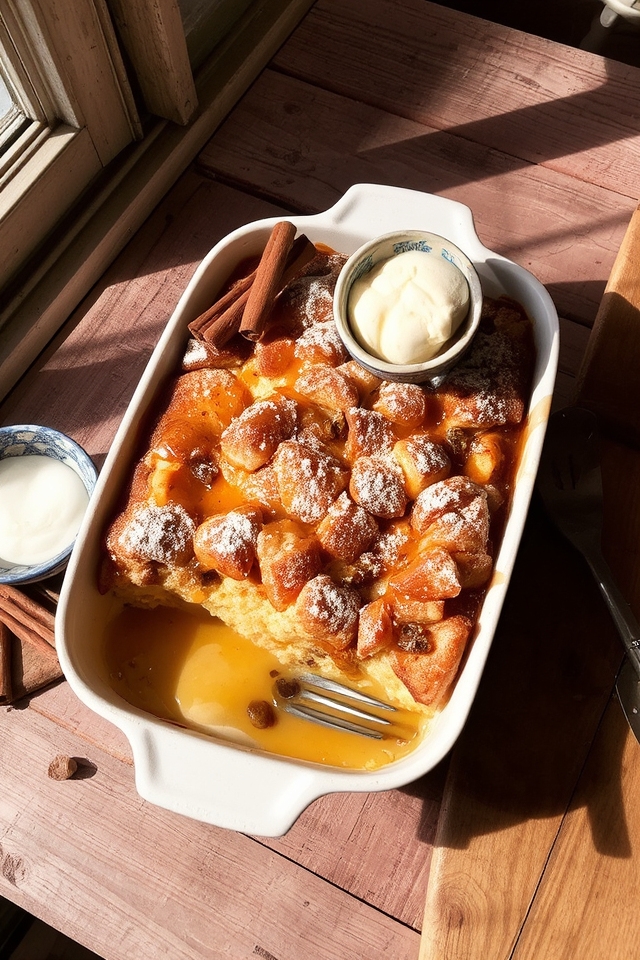 cinnamon raisin bread pudding