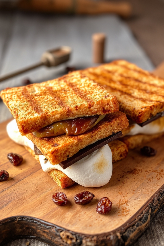 cinnamon raisin bread s mores