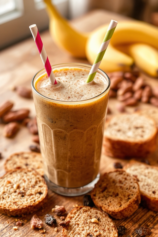 cinnamon raisin bread smoothie