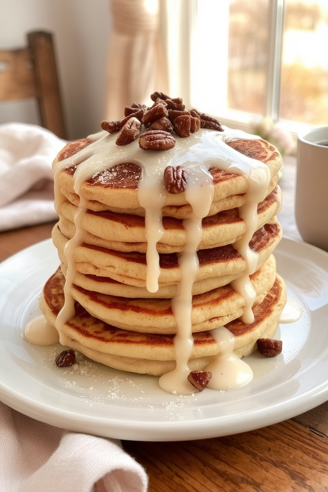 cinnamon roll pancake fusion