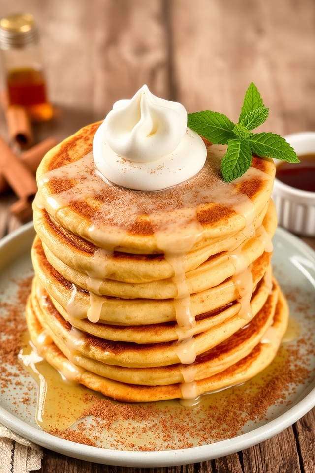 cinnamon swirled pancake delight