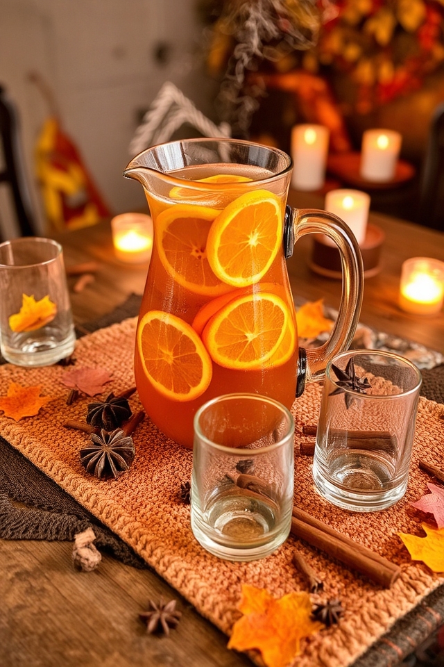 citrus infused warm cider