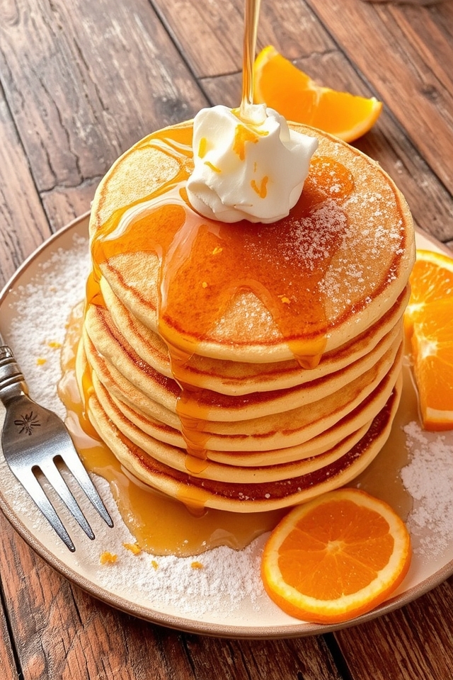 citrusy fluffy pancake delight