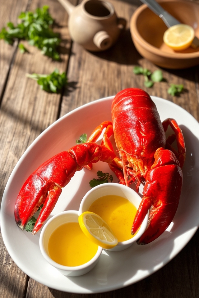 classic boiled lobster preparation