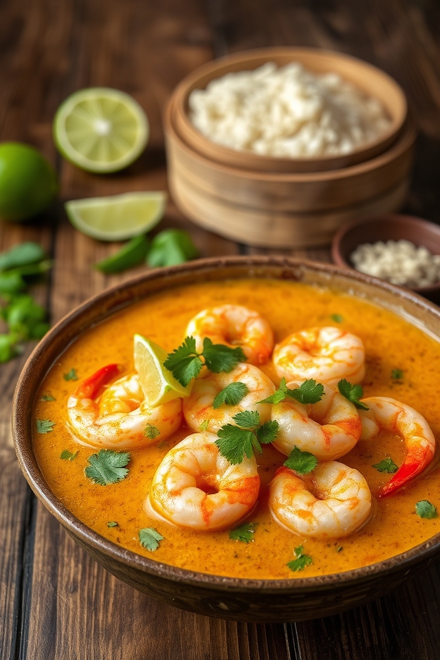 coconut curry shrimp delight