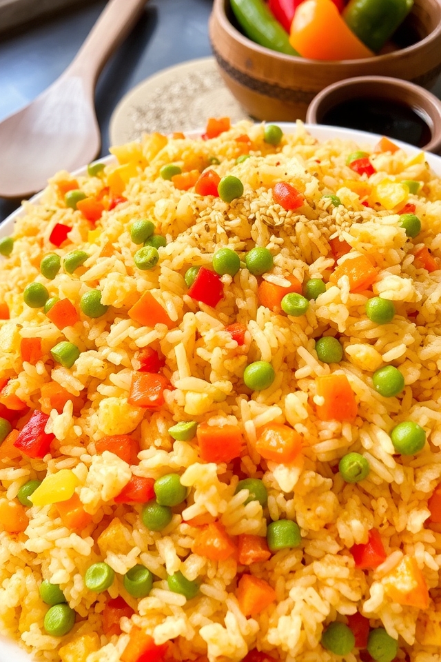 colorful vegetable stir fry dish