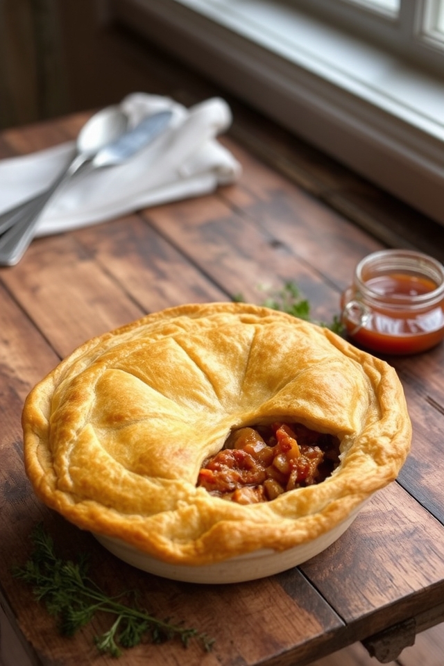 comforting bbq pot pie