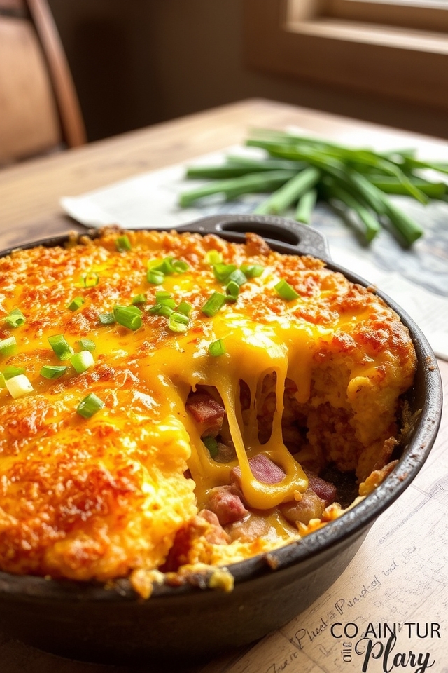 comforting cheesy hash casserole