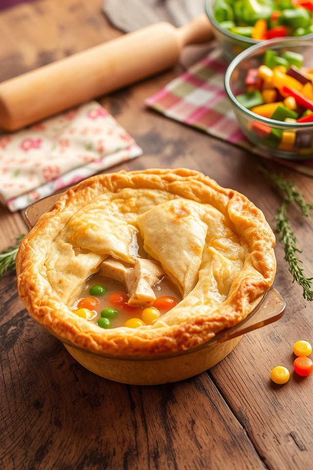 comforting chicken pot pie