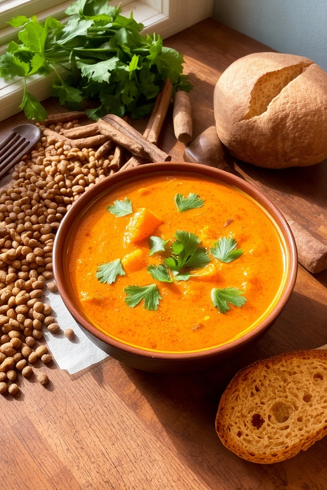 comforting curried lentil stew