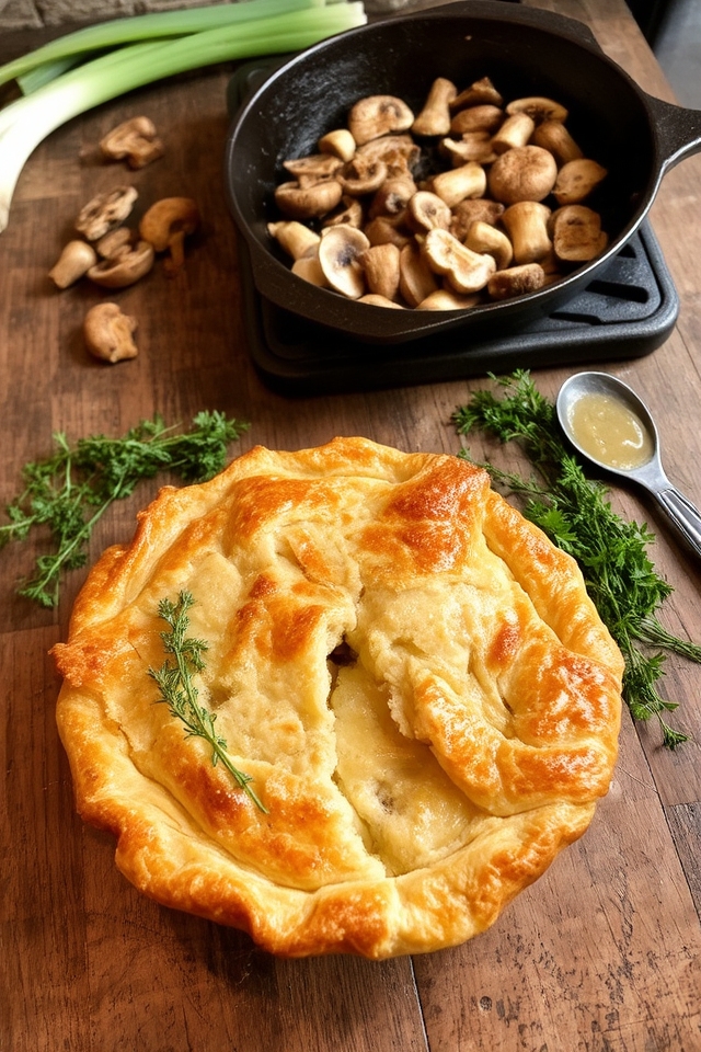 comforting vegetarian pot pie