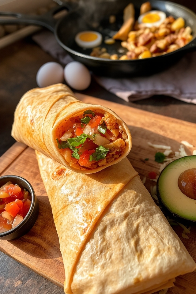 corned beef breakfast burrito