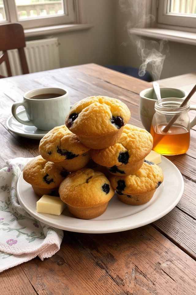 cozy blueberry muffin moments