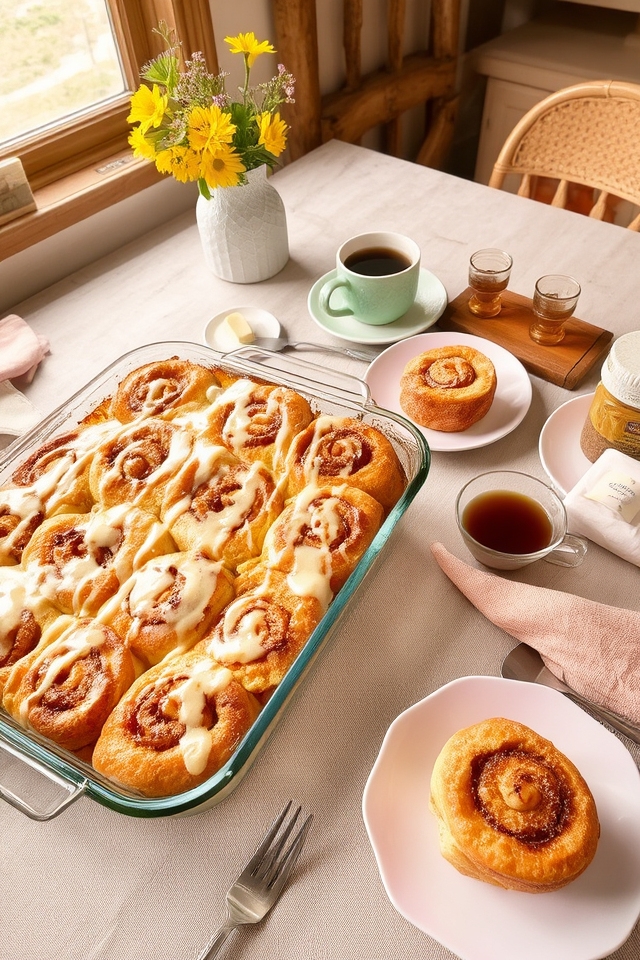 cozy cinnamon roll casserole