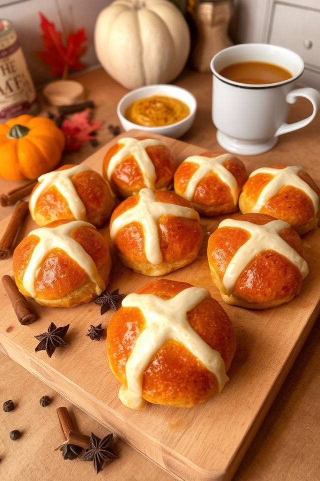 cozy pumpkin spice buns