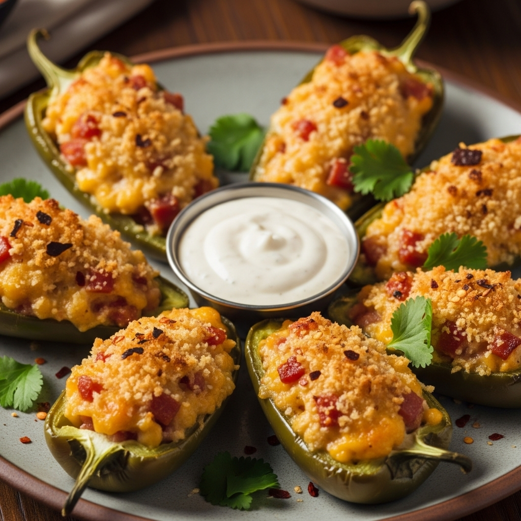 creamy stuffed spicy peppers