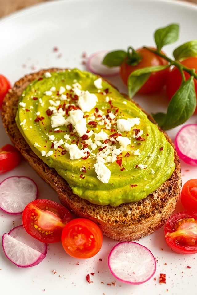 creamy avocado toast delight