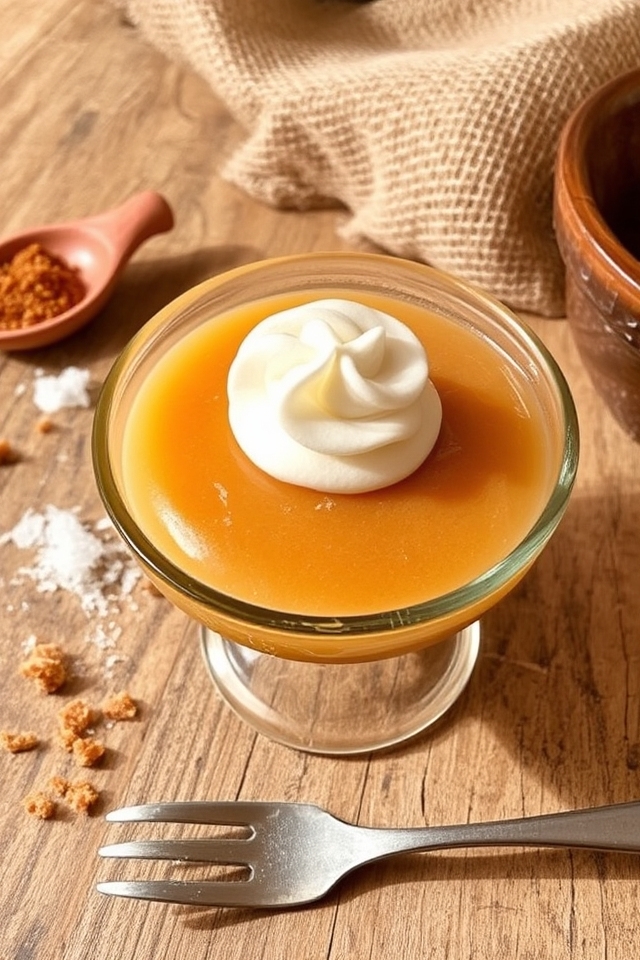 creamy caramel flavored dessert