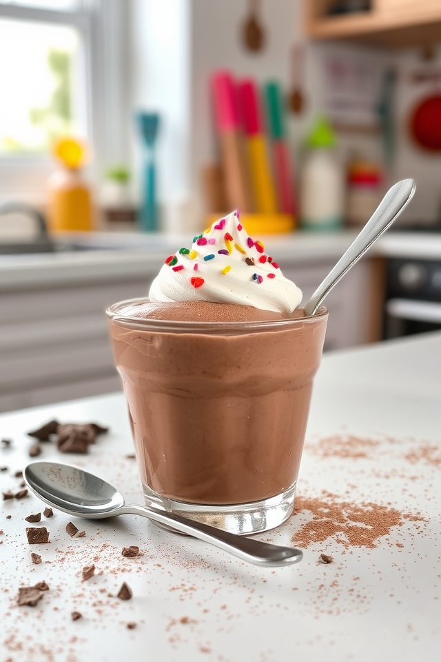 creamy chocolate milk pudding