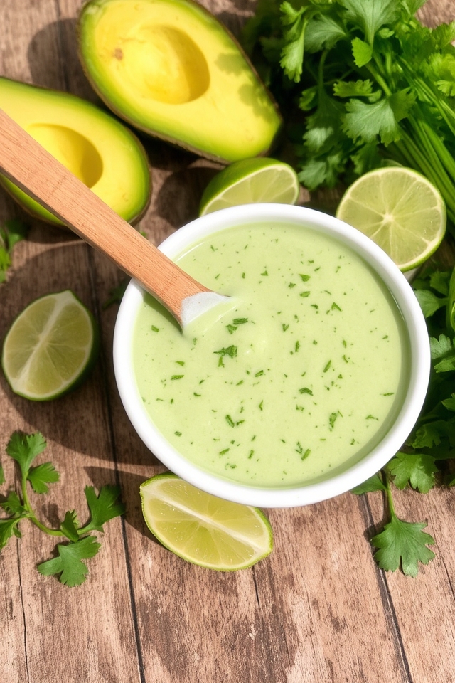 creamy cilantro avocado dressing