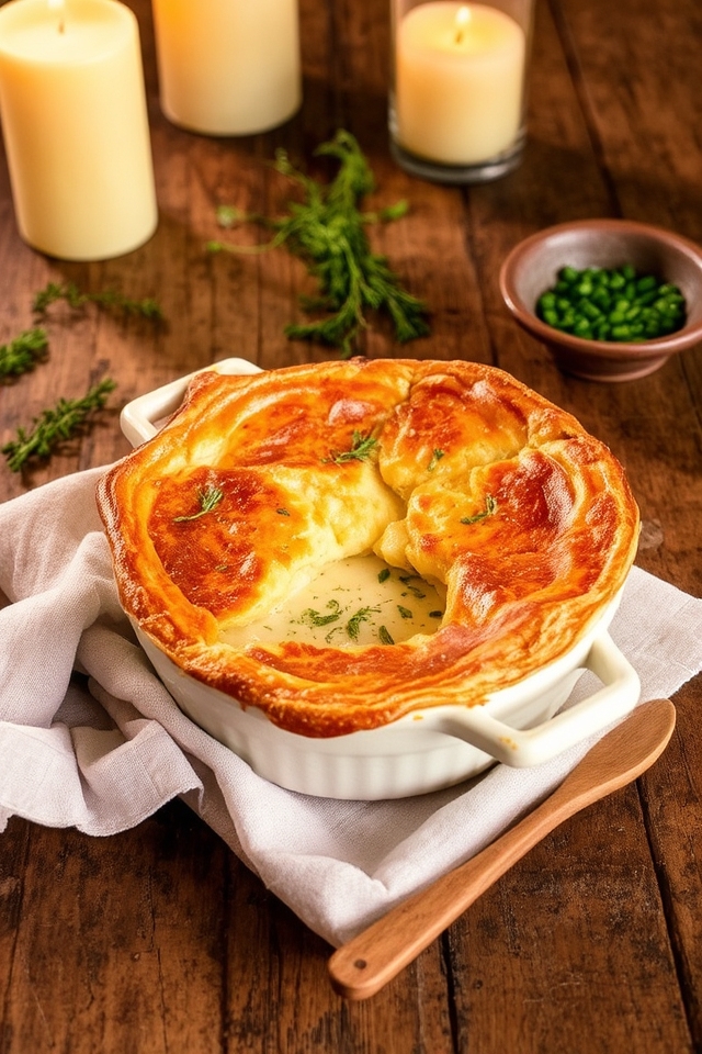 creamy clam chowder pie