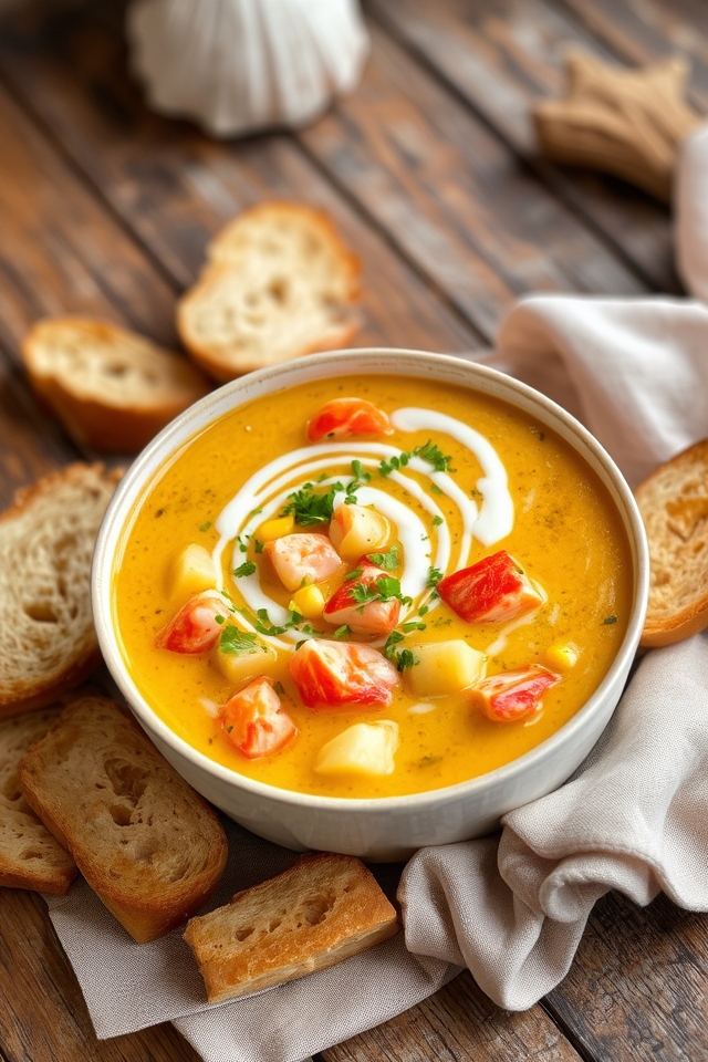 creamy lobster chowder delight
