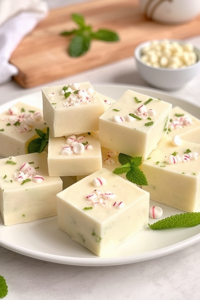 creamy mint chocolate fudge