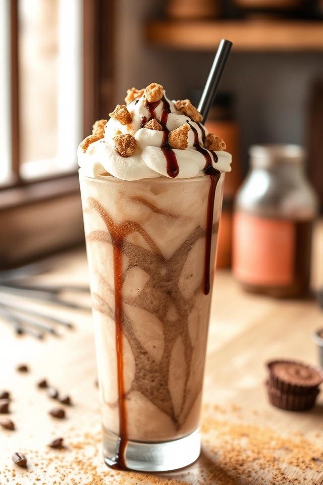 creamy peanut butter chocolate shake
