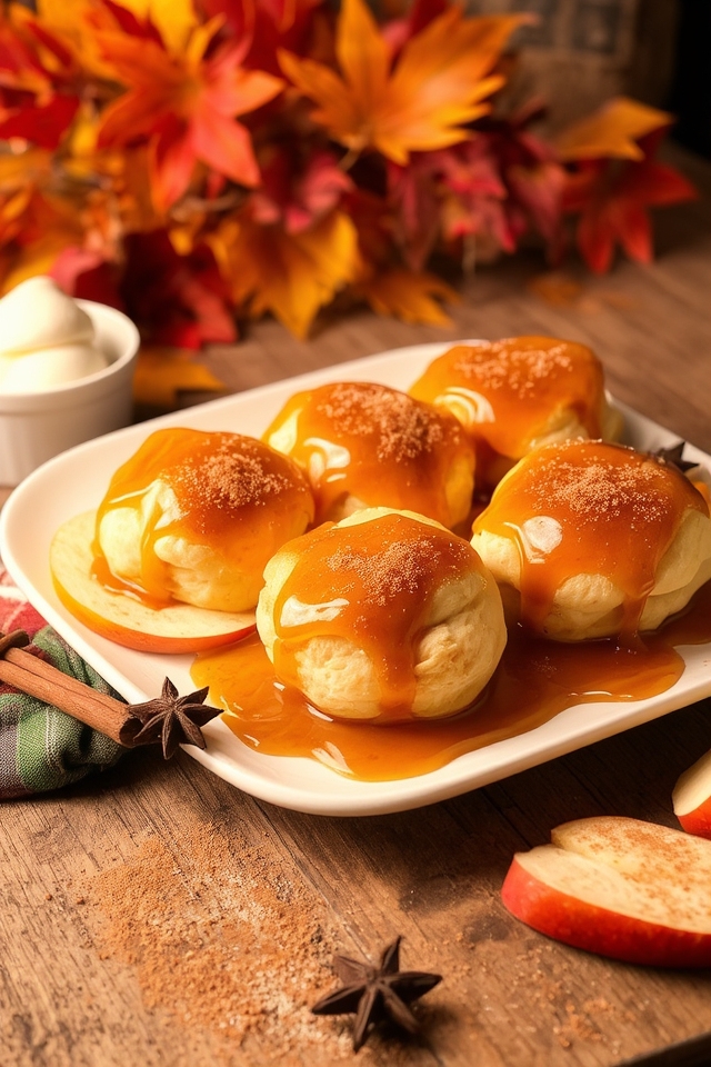 creamy spiced apple pastries