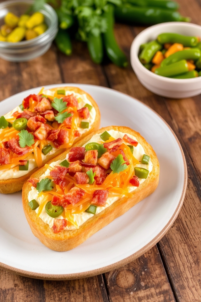 creamy spicy cheese toast