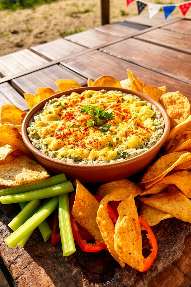 creamy spinach artichoke dip