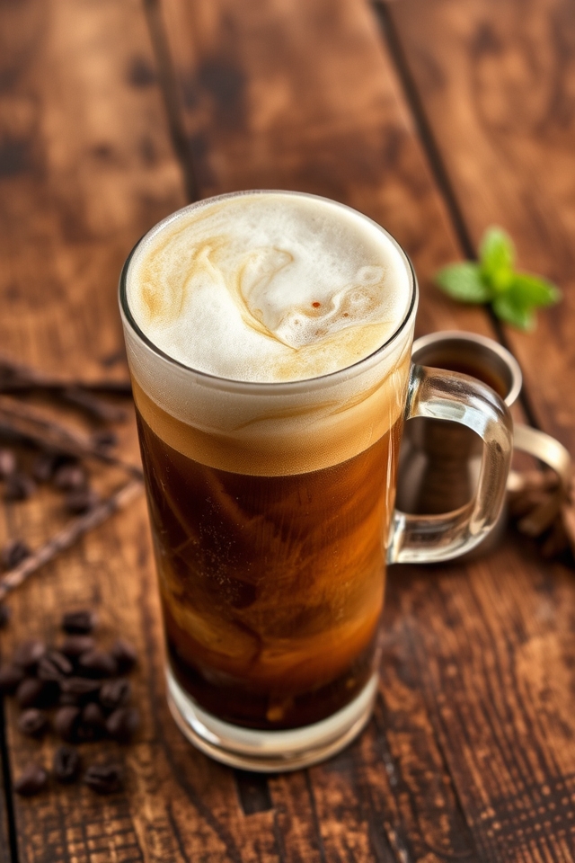creamy vanilla coffee topping