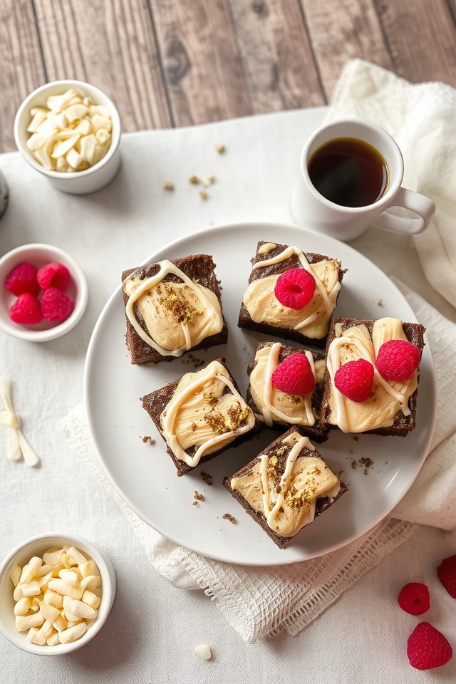 creamy white chocolate brownies