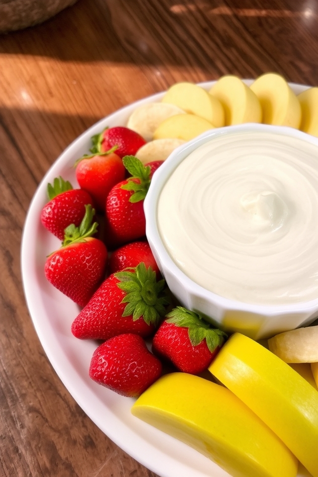 creamy white chocolate dip