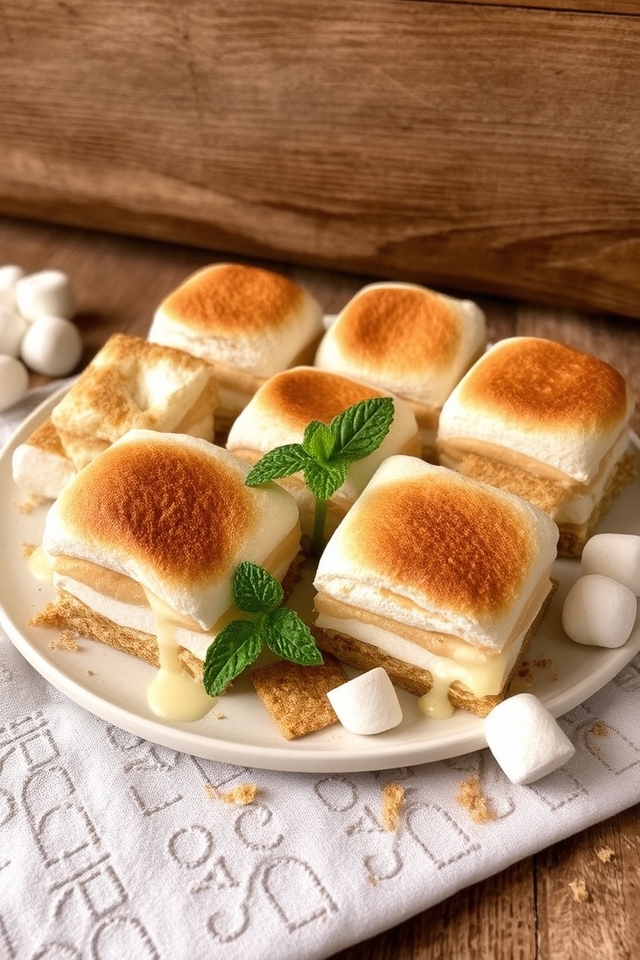 creamy white chocolate s mores